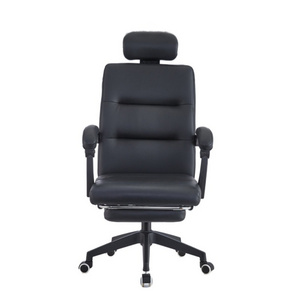 genuine real leather arm reclining office chair