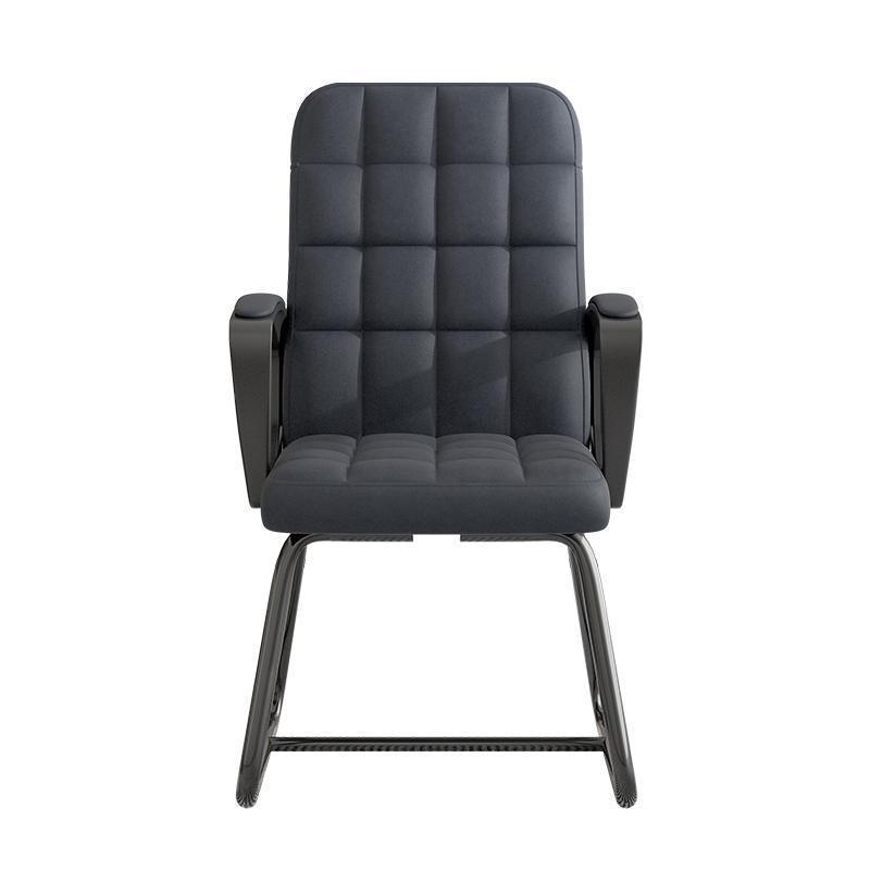 Simple meeting room chair Home bow chair Computer chair Black sedentary backrest stool