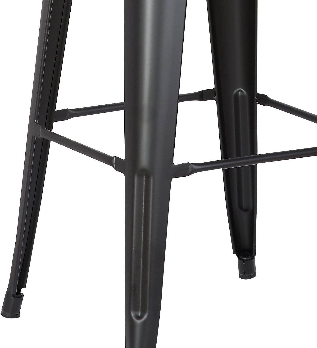 Heavy Duty Steel 24 and 30inches Industrial Stackable Metal Bar High Chair Counter Stool for Kitchen, Dining Rooms