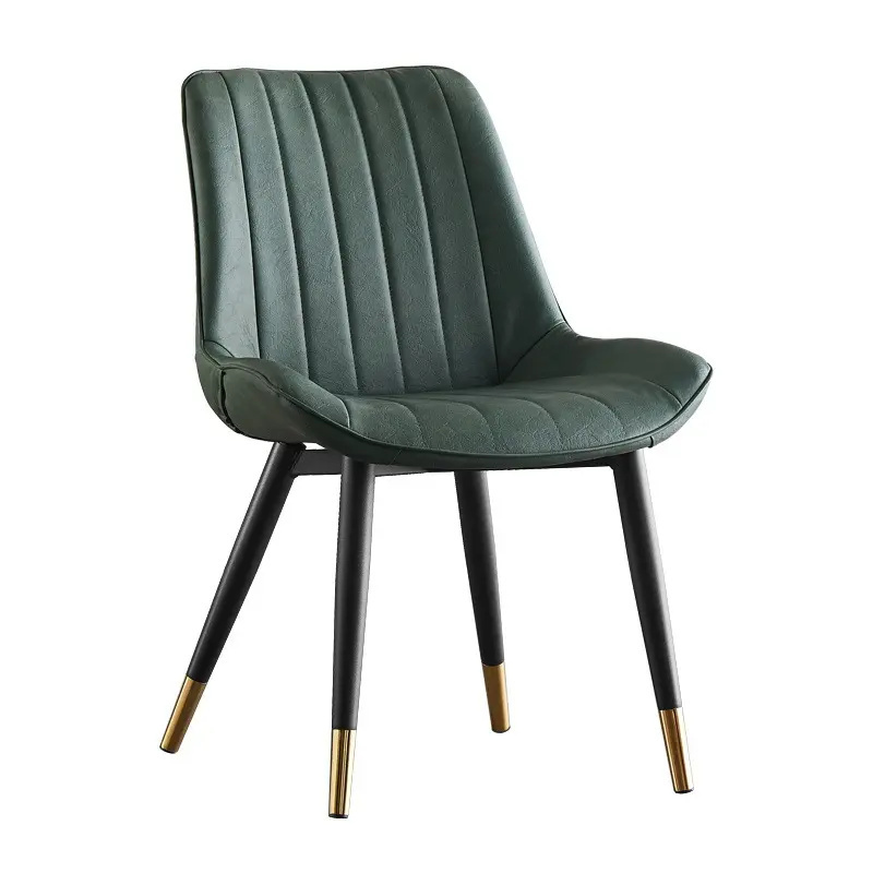 metal modern chairs for hotel black and mustard leather dinning chair's geniuin leather chair restaurant