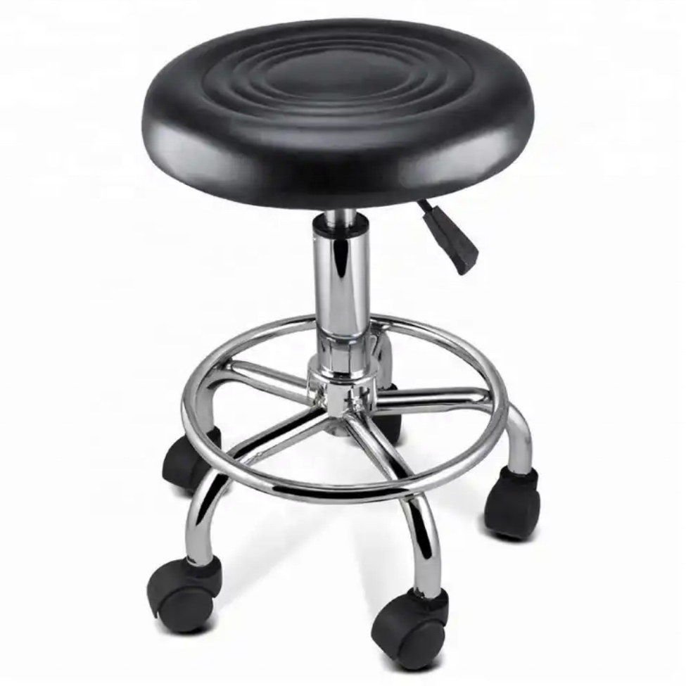 Adjustable Colorful Leather Round Metal Steel High Home  Backless Breakfast Dining Restaurant Chairs ergonomic office chair