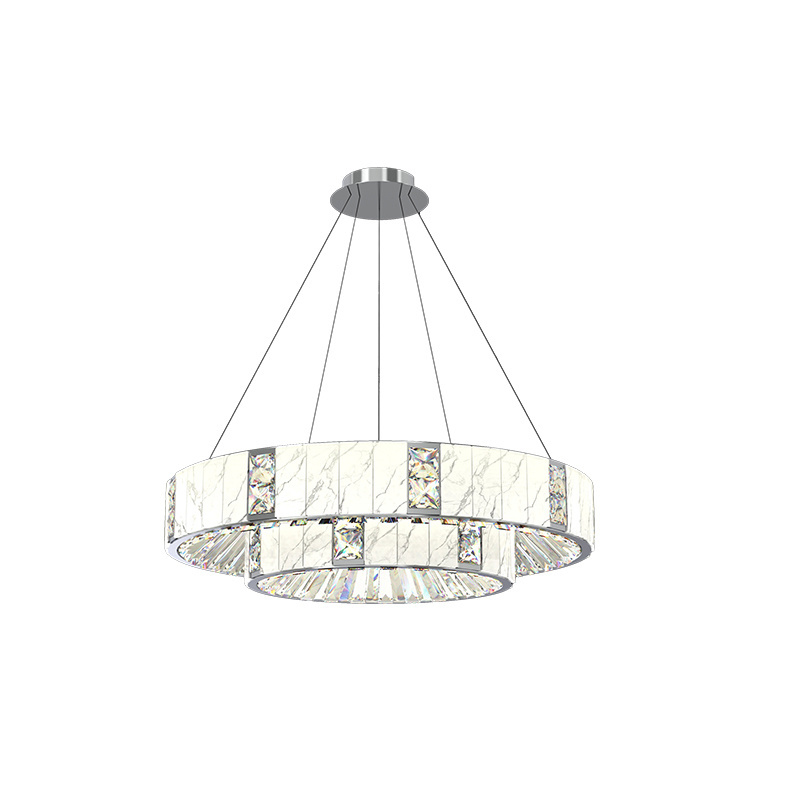 Factory Fashion villa crystal lights modern alabaster pendant light