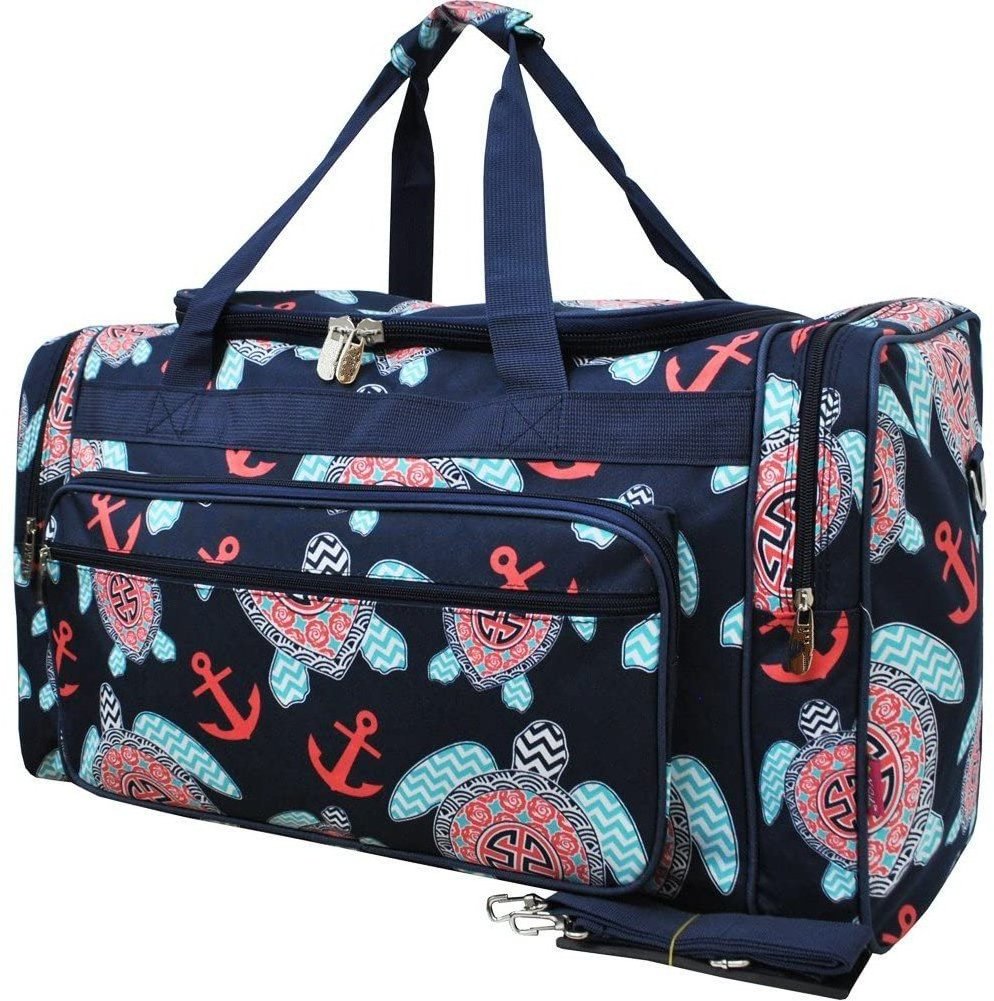 FREE SAMPLE Anchor Navy/Navy NGIL Canvas Carry on Shoulder 2 Duffle Bag