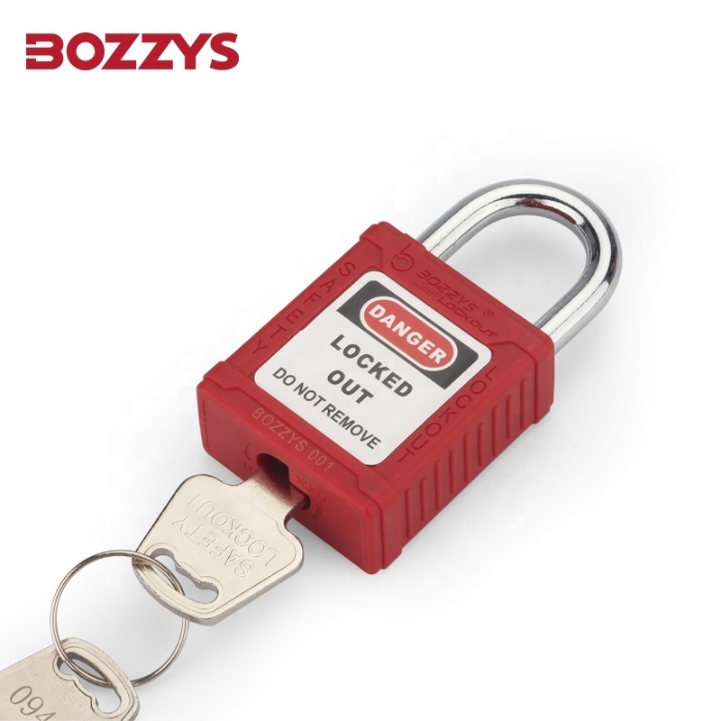 Keyed Alike Safety Padlock with Hardened Steel Shackle and key Retaining Function for Industry Lockout Tagout