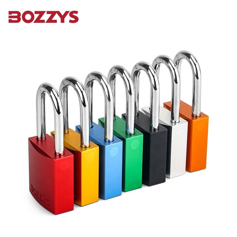 Compact anodized Protect Steel Shackle Anodized Aluminium Safety Padlock with Master key for Overhaul of Industrial Equipment