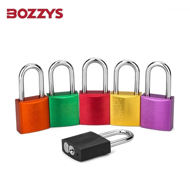 Compact anodized Protect Steel Shackle Anodized Aluminium Safety Padlock with Master key for Overhaul of Industrial Equipment