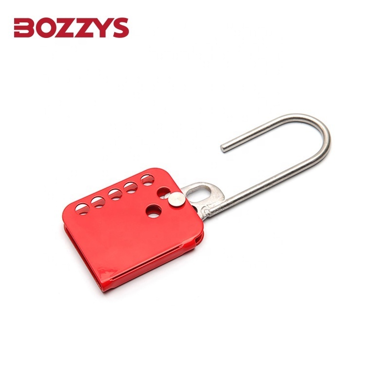 Heavy Duty Steel Butterfly Dual Level Safety Lockout Hasp with Padlocks Hole for Multi-person Management of Industrial Equipment