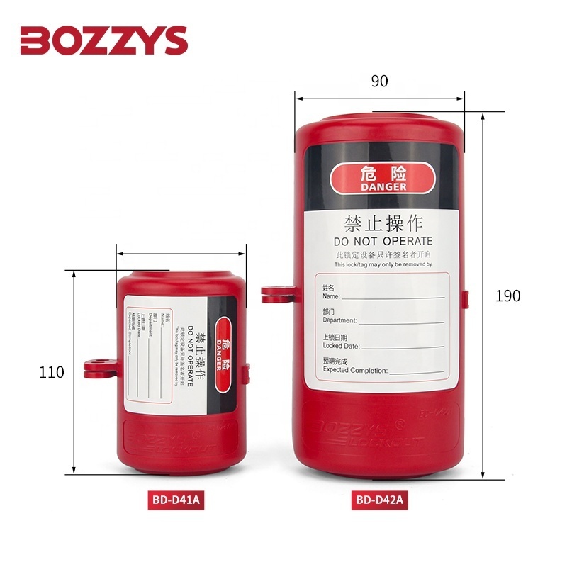 BOZZYS Durable Insulation Plastic Rotating Electrical Plug Lockout for Industrial Safety plug safety Lock