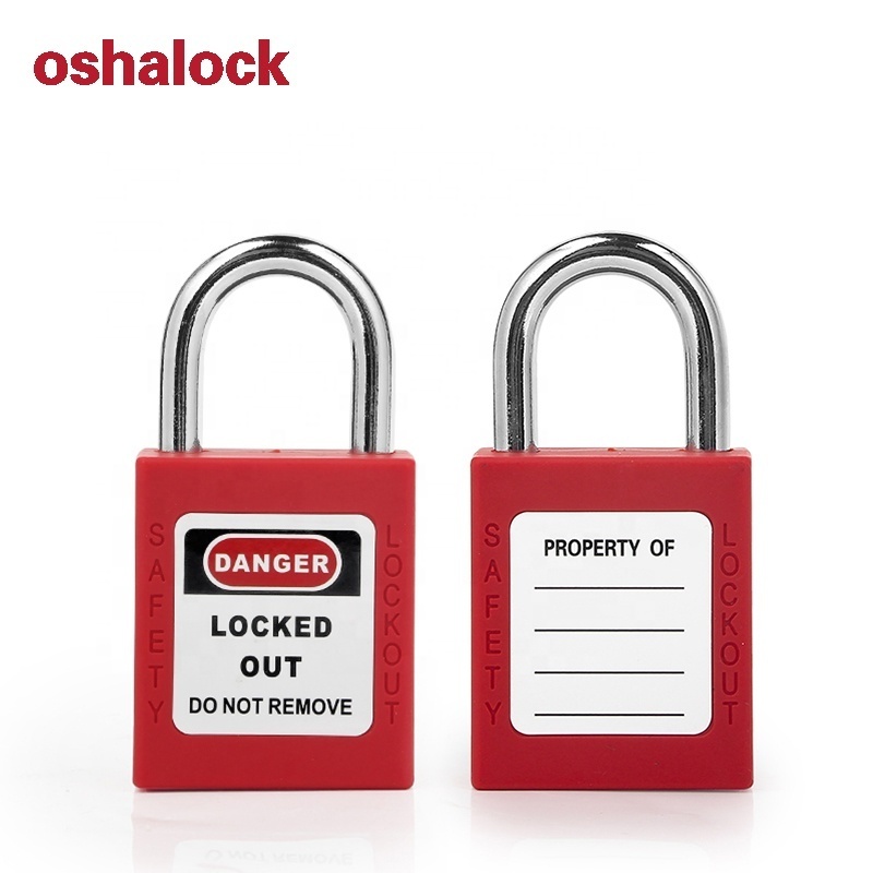 Safety Keyed Alike Padlocks with Master Key for Electrical Insulation Lockout/Tagout