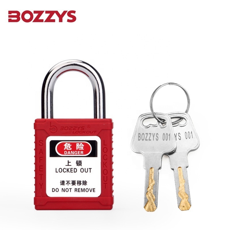 Keyed Alike Safety Padlock with Hardened Steel Shackle and key Retaining Function for Industry Lockout Tagout