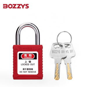 Keyed Alike Safety Padlock with Hardened Steel Shackle and key Retaining Function for Industry Lockout Tagout