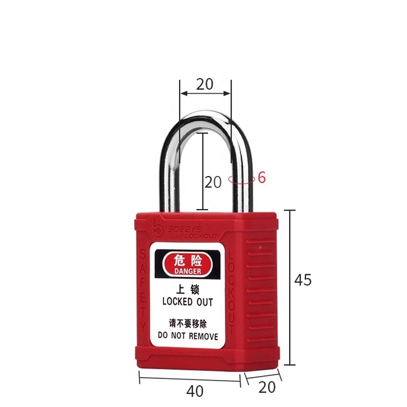 BOZZYS Device Locked Industry Safety Padlock with Master Key to Overhaul of Lockout-tagout Equipment