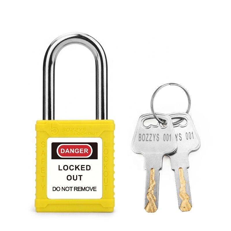 BOZZYS 38mm Alike Keyed Lockout Safety Custom Waterproof Padlock for Industrial Equipment Lockout