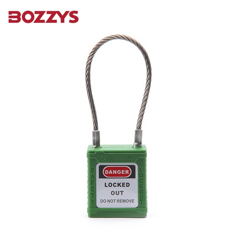 OEM Custom Waterproof Stainless Steel Safety Compact Cable Padlocks with Master Keyed  for Effective Lockout in tight spaces