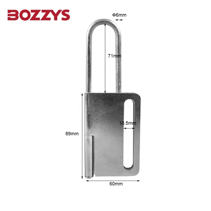 Interlocking Butterfly Tamper and Pry-proof Heavy Duty Steel Hasp Lockout for Industrial Safety Padlock Lockout