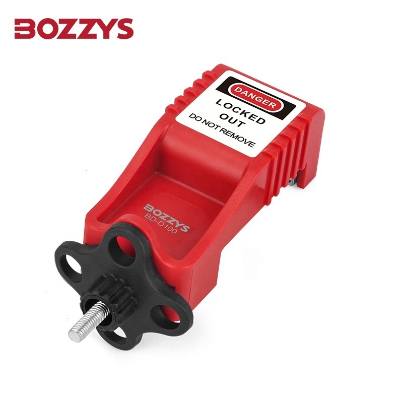 BOZZYS Industrial Safety Master Lock Electrical MCB Circuit Breaker Lockout Device with 4 Security Padlock Holes for Switch Lock