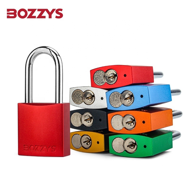 38mm Industrial Waterproof Custom Steel Shackle Anodized Aluminium Safety Padlock with Master Key Retaining when Shackle is Open