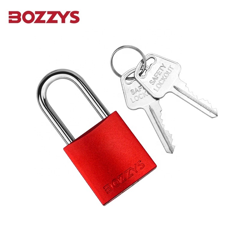 38mm Industrial Waterproof Custom Steel Shackle Anodized Aluminium Safety Padlock with Master Key Retaining when Shackle is Open