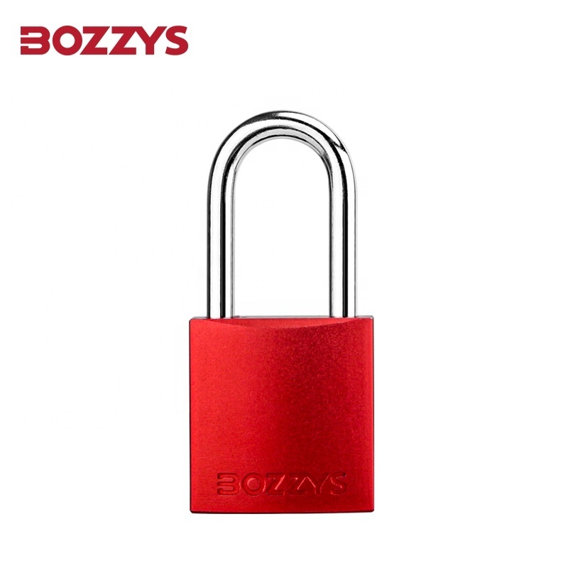 38mm Industrial Waterproof Custom Steel Shackle Anodized Aluminium Safety Padlock with Master Key Retaining when Shackle is Open