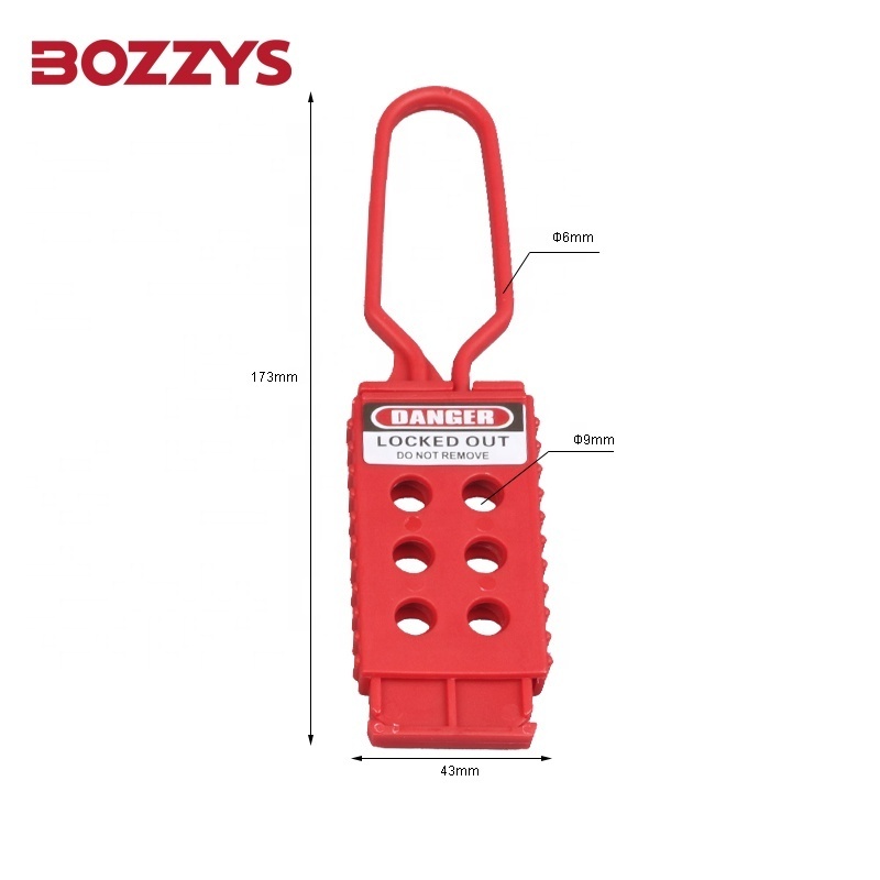 Insulation Plastic Loto Hasp allow Multiple Padlocks to be used to secure a Single Lockout Device