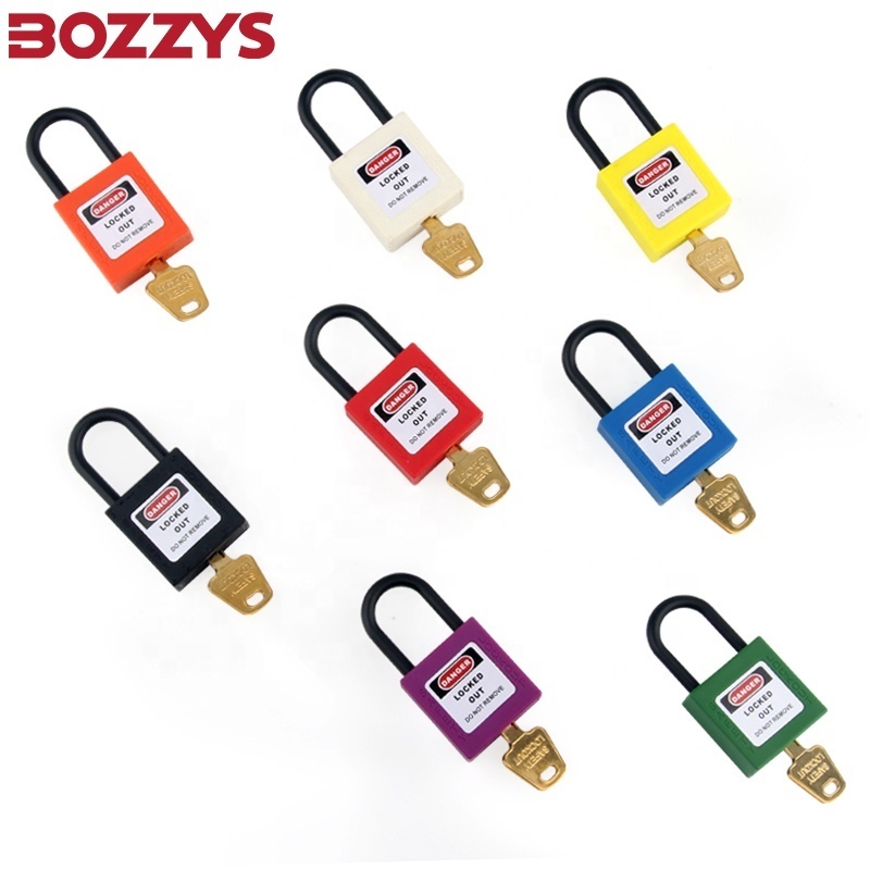 Custom Waterproof Non-conductive Mini Coloured Loto Safety Padlock with Master Key for Electrical Equipment Lockout Tagout