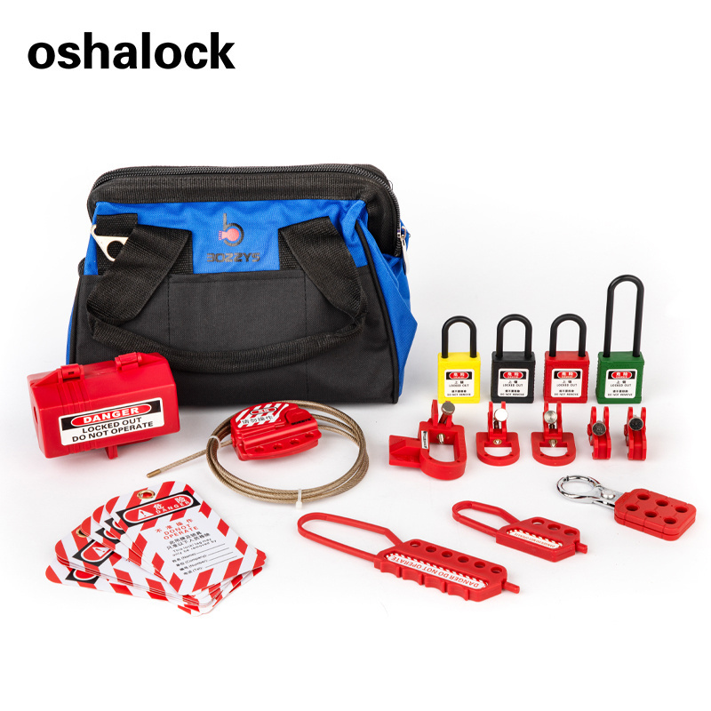 OEM Departmental and Group Safety Lockout Kit for Electricalisolation Lock-out with Keyed Alike Zenex Safety Padlock LOTO Locks