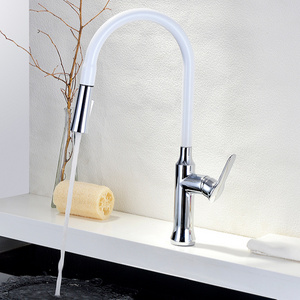 chrome 304 stainless steel flexible hose pull down kitchen faucets griferia lavaplato mixer faucet hot and cold water tap