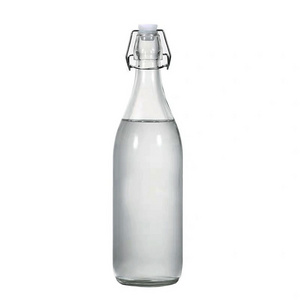 wholesale 1 Liter 33 fl. oz.  Flip Top Glass Bottle 60ml Swing Top Brewing Bottle with Stopper for Beverages