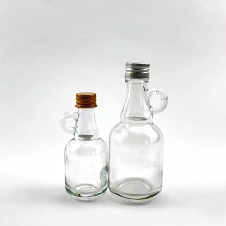 50ml 100ml 250ml Gallon California wine bottle glass Olive Oil Maple Syrup Liquor Bottle with Handle