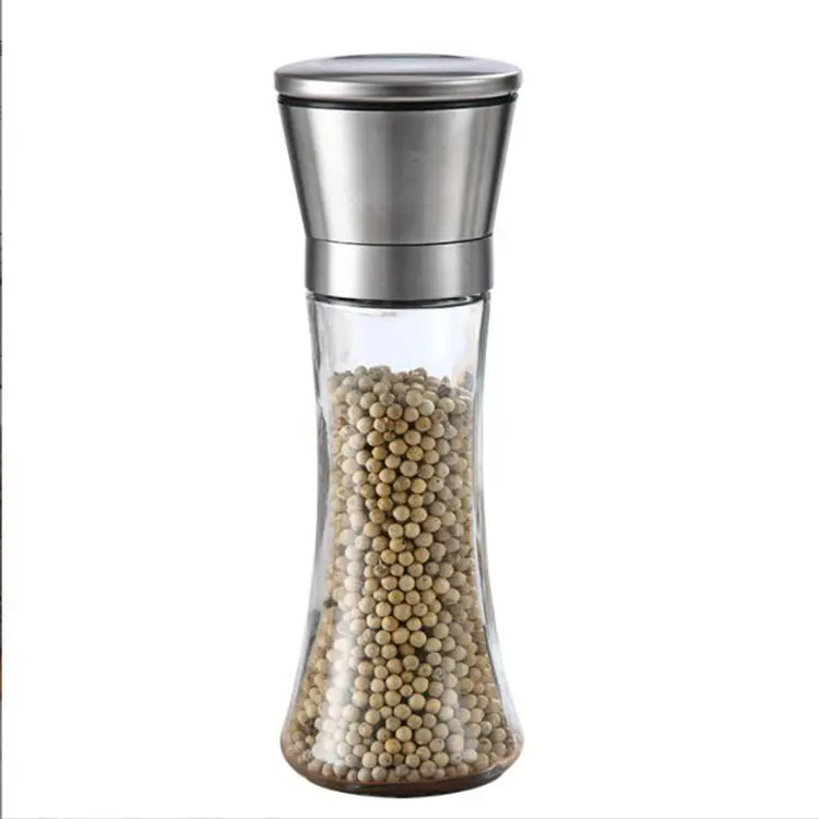 Premium Stainless Steel Salt and Pepper grinder Shakers with Ceramic Spice Grinder Mill for Adjustable Coarseness