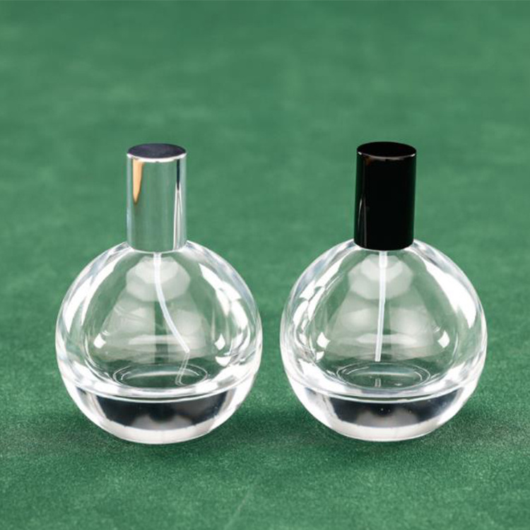 wholesale Sphere Clear Glass Bottle 75ML Travel Perfume Atomizer Glass Pump Spray Bottle