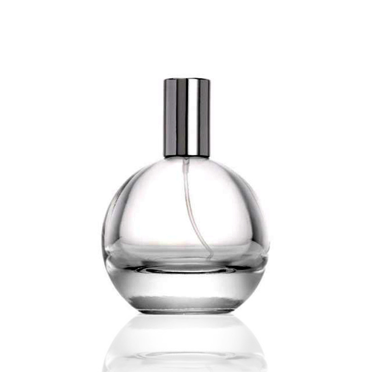 wholesale Sphere Clear Glass Bottle 75ML Travel Perfume Atomizer Glass Pump Spray Bottle