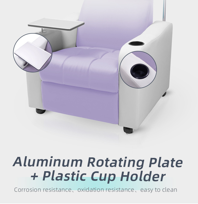 Hospital furniture used  reception patient iv infusion waiting clinic transfusion chairs for sale