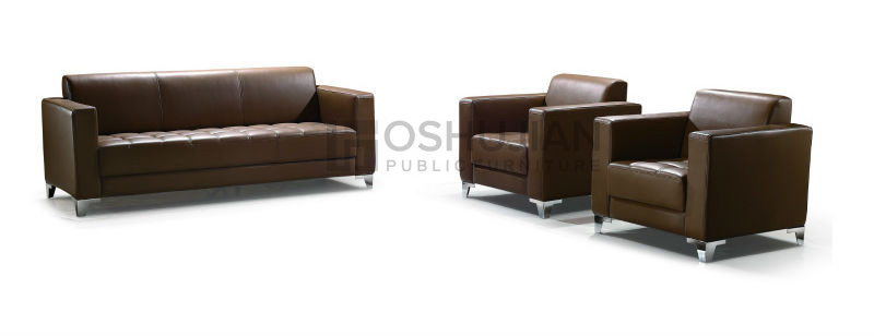 Foshan Furniture Red PU Top Quality Corner Recliner Sofa for Sale