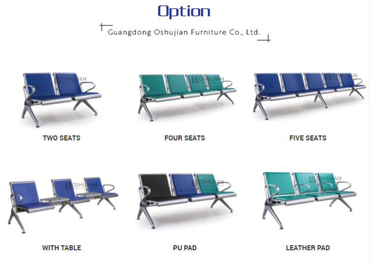 High quality air port waiting chair airport hospital waiting room area link bench waiting chair