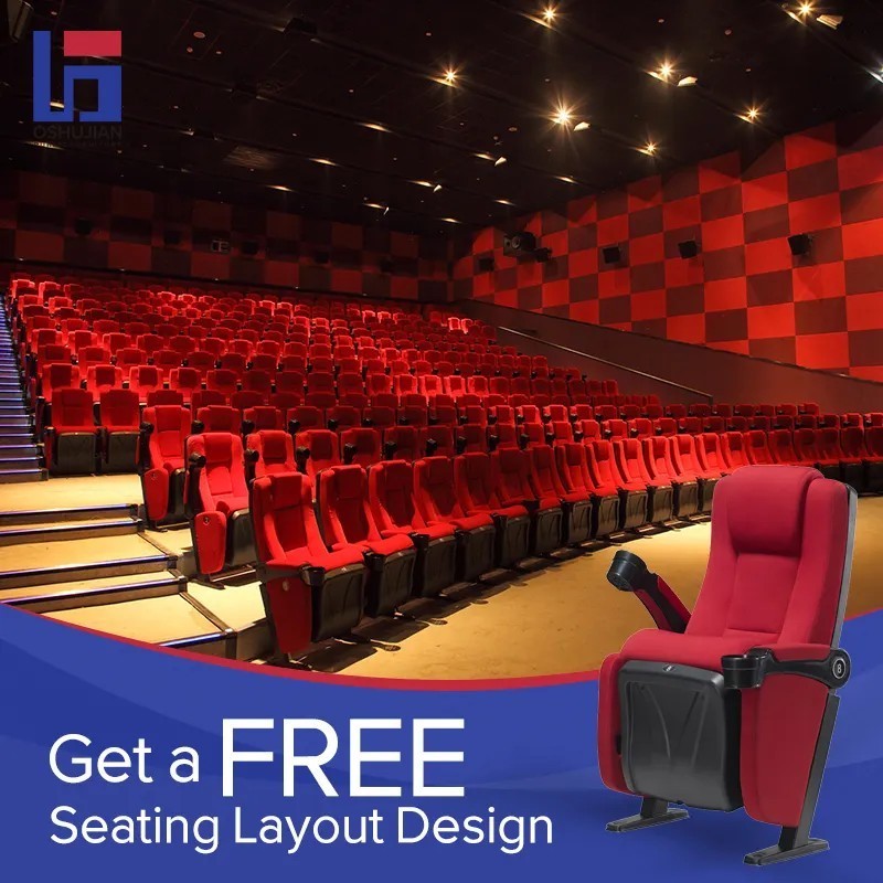 Furniture used movie  4d home cinema chair theater seat with cup holder church chairs for sales