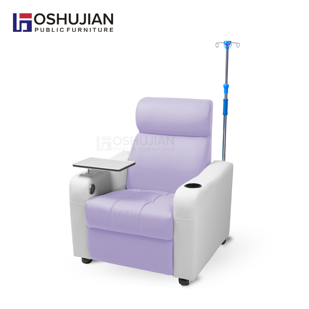 Hospital furniture used  reception patient iv infusion waiting clinic transfusion chairs for sale