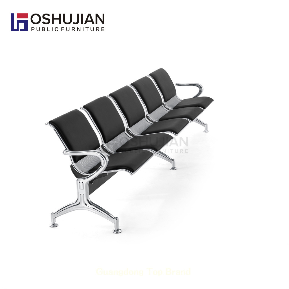 Commercial furniture waiting chairs airport 3 seater seating hospital gang reception waiting room chair