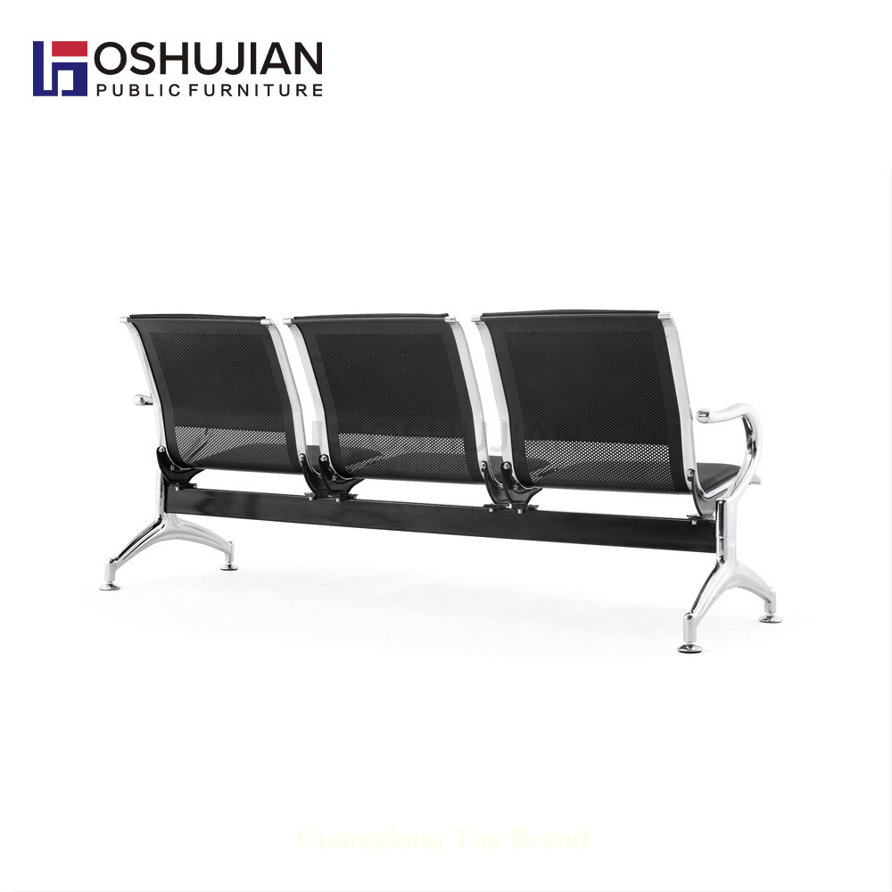 Commercial furniture waiting chairs airport 3 seater seating hospital gang reception waiting room chair