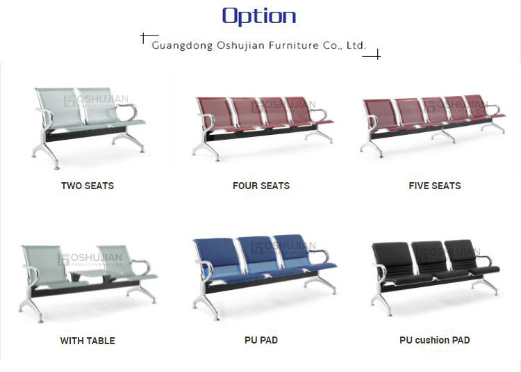 Foshan OSHUJIAN manufacturer 3 seater airport waiting chair SJ820