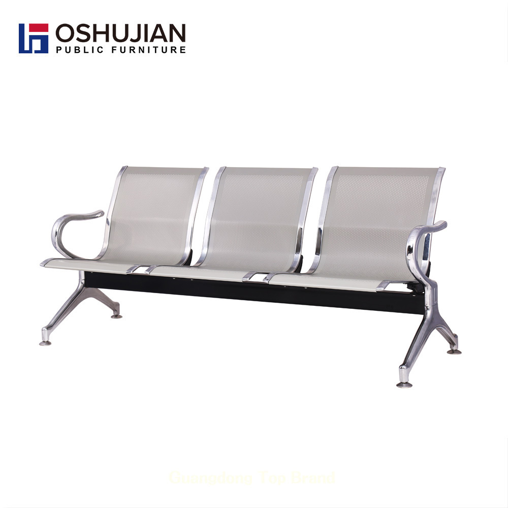 3 seater bench airport chair steel seating