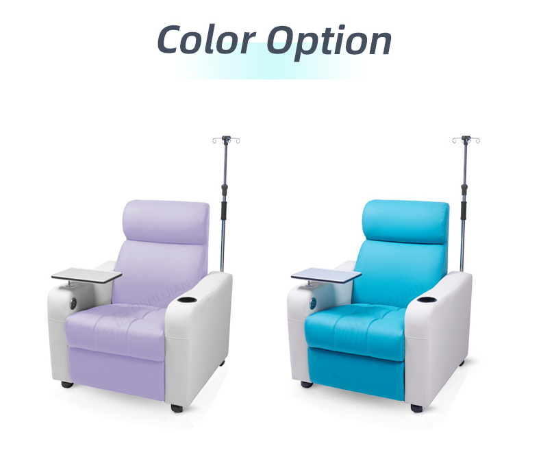 Hospital furniture used  reception patient iv infusion waiting clinic transfusion chairs for sale