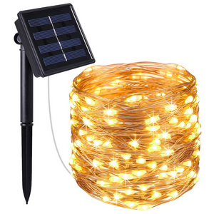 LED Outdoor Solar String Lights 5M/10M/20M  Fairy Christmas  Party Decorative Light Garland Solar Garden Waterproof