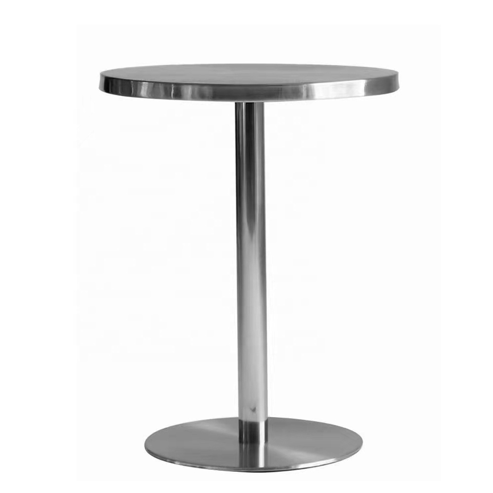 Adjustable Metal Dining Tulip Table Base Aluminium Brass Stainless Steel Pedestal Tulip Industrial Coffee Bar Table Base Legs