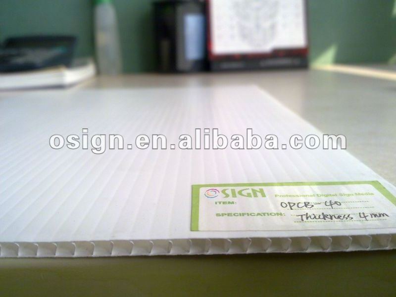 pp 2-8mm polypropylene plastic core flute sheet/ board