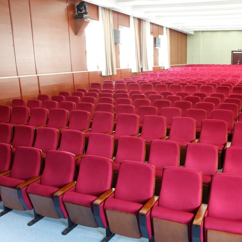 Factory supply auditorium seating with padded used church chairs sale