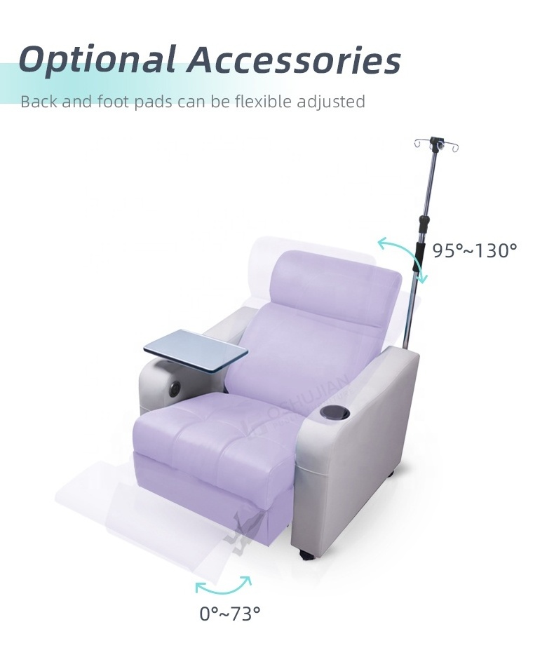 Hospital furniture chairs used transfusion reception waiting room patient bench infusion chair