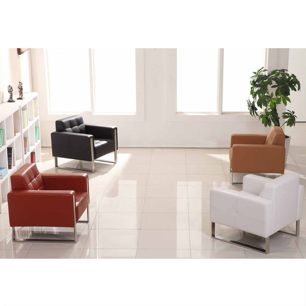 Factory Commercial furniture office waiting area reception Executive 4 seater office sofa