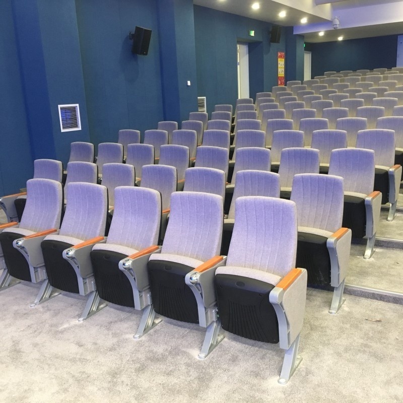 Wholesale customized fabric school lecture training seating  desks and folding hall auditorium chairs