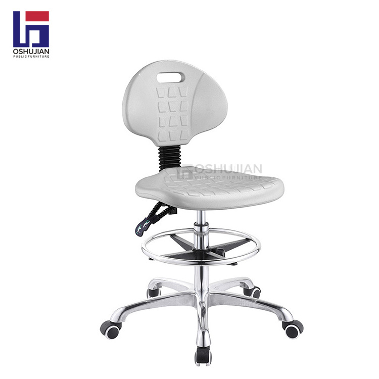 Laboratory furniture lab stool ergonomic adjustable tall anti static computer chair